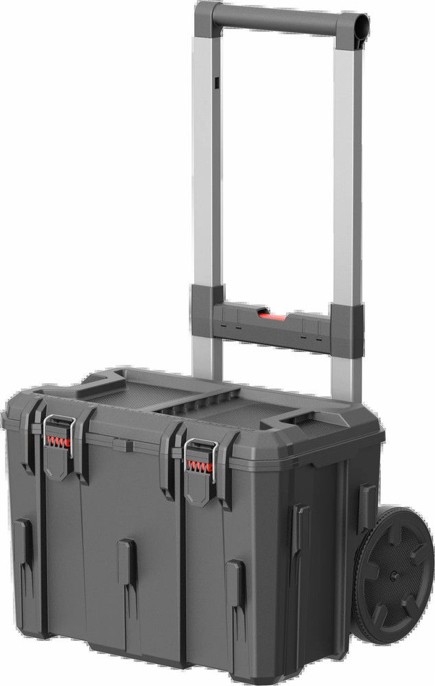 Hyper Tough Hyper Stack Heavy Duty 3 Piece Modular Rolling Toolbox System, Black