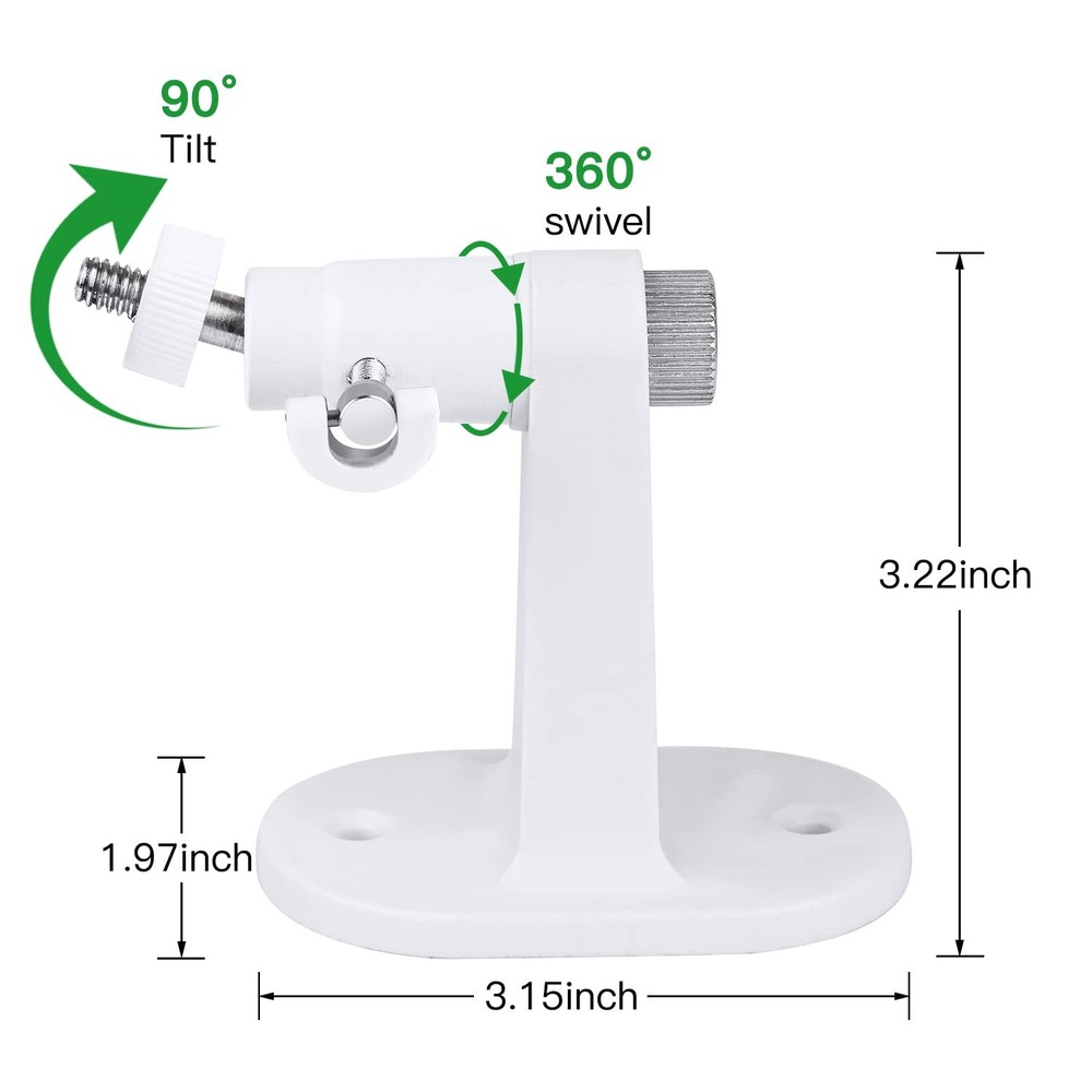 2Pack Adjustable Wall Mount for Eufy Security Indoor eufy E220 mount, White