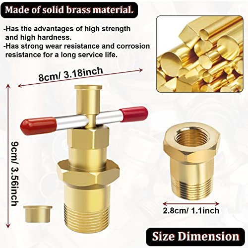Bolaxin Olive Puller Brass Pipe Olive Tool Fitting Thread Remover 1/2'' &