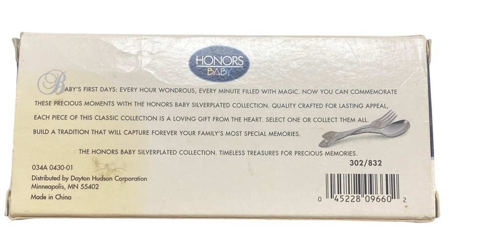Honors Baby Silverplated Spoon & Fork Set