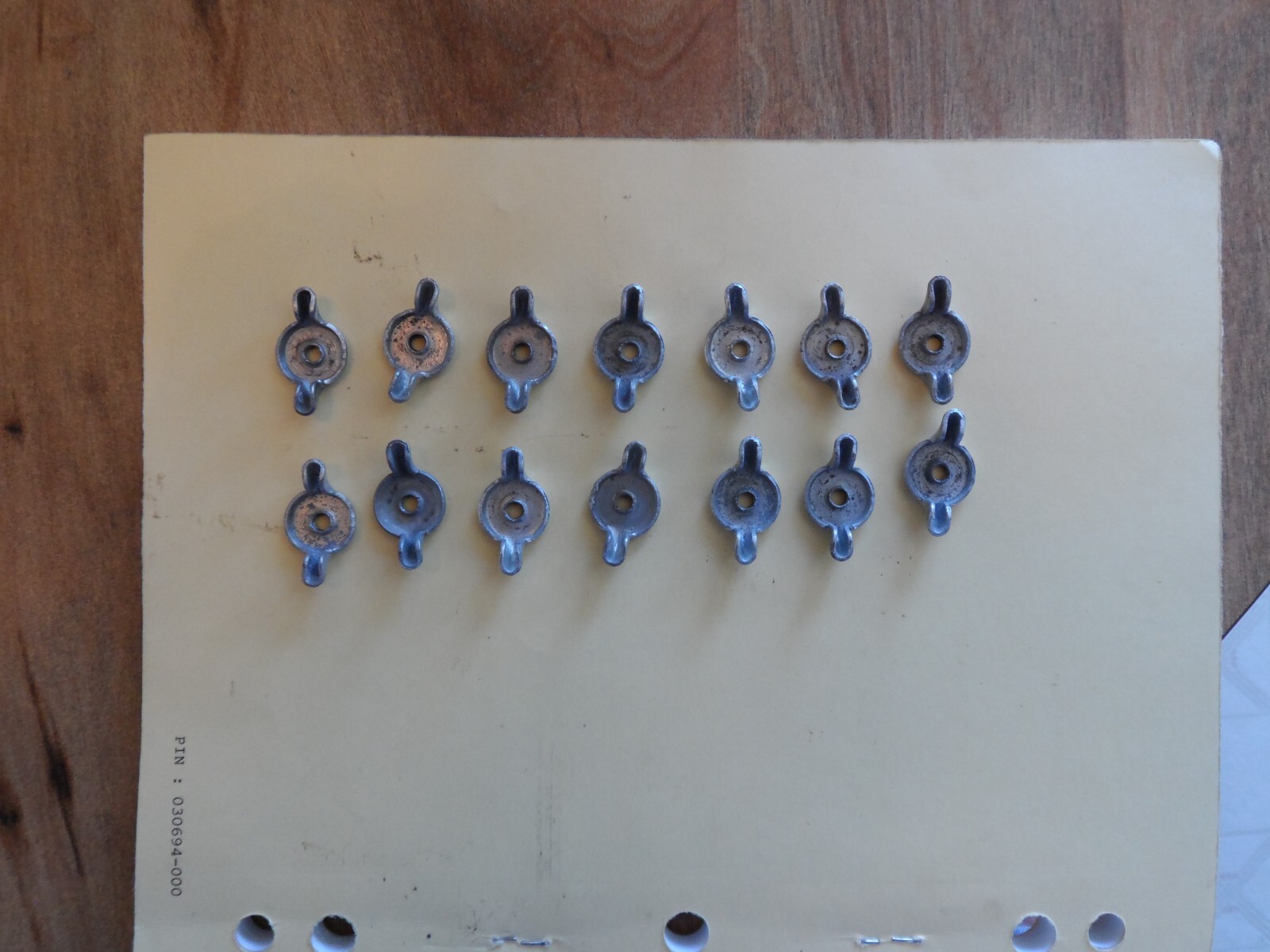 ORIGINAL MILITARY WOOD AMMO BOX WING NUTS QTY 14