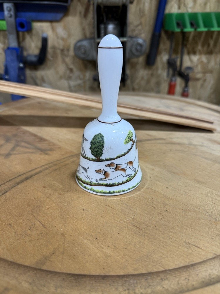 Colbert Hunting Scene Bone China Bell