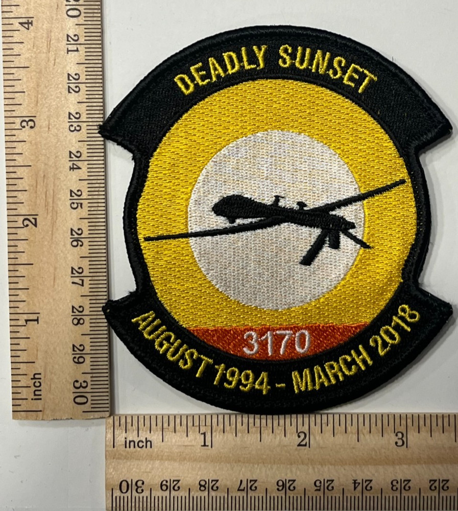 US AIR FORCE PATCH: 489th Attack Squadron MQ-1 Drone Creech Air Force Base