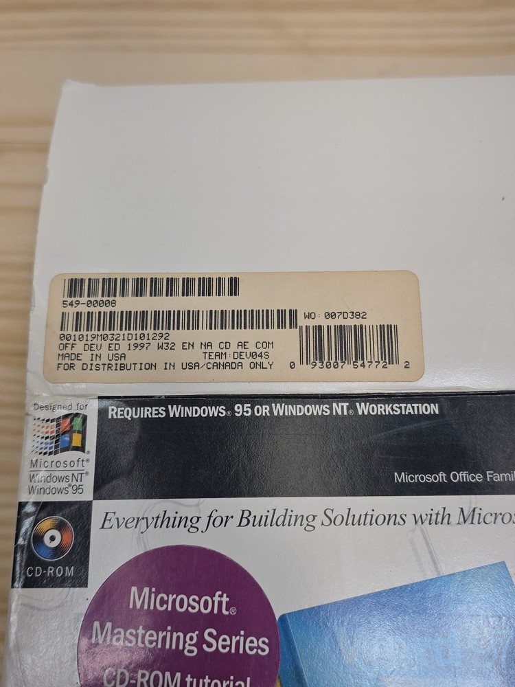 Microsoft Office 97 Developer & Professional Edition CD-ROMs Open Box Free Shipp