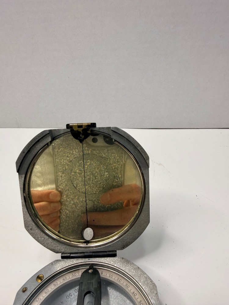 Keuffel & Esser K&E Pocket Transit Compass Clinometer Mirror — Working