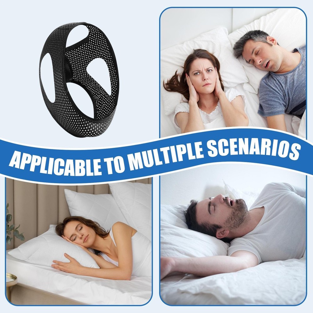 Chin Strap for Sleeping Adjustable Soft Comfortable Breathable Stopper