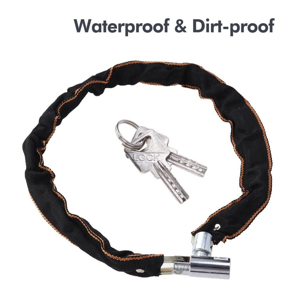 Heavy Duty Motorcycle Bike Bicycle Anti-theft Chain Lock Padlock Security W/ Key