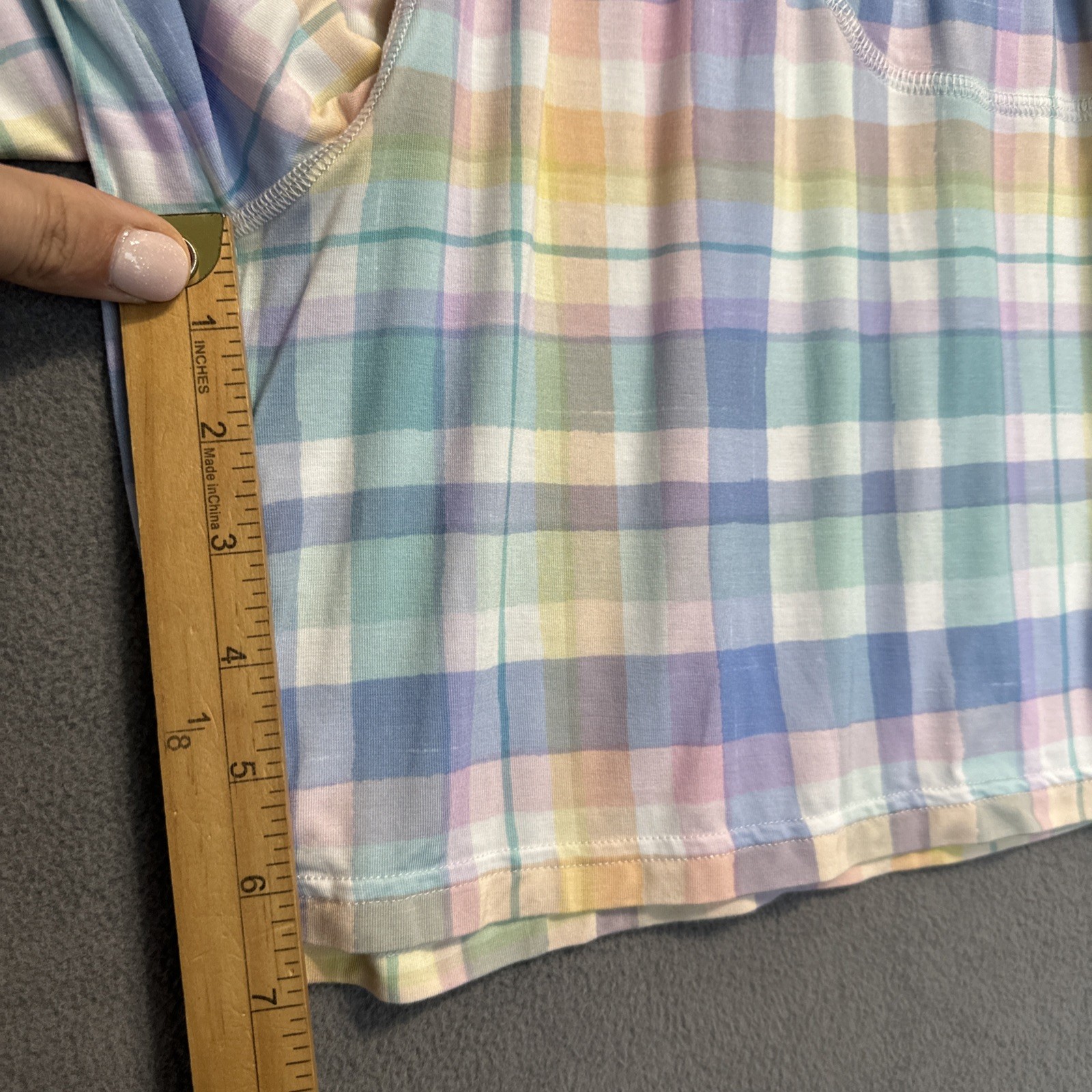 Little Sleepies Daddy & Me Bamboo Sleep Shorts Pajamas Mens XXL Pastel Plaid