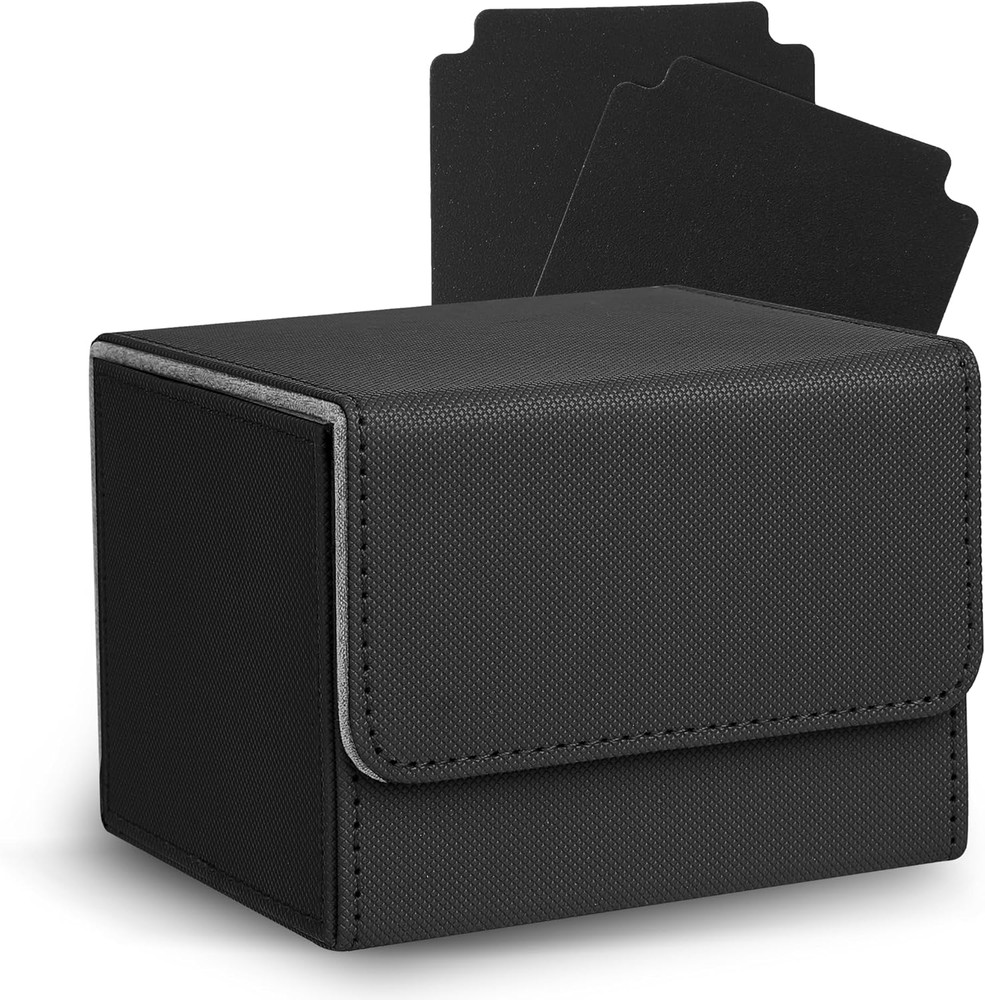 MTG Deck Box with 2 Dividers, Large Capacity Commander Deck Box Fits 100+ Double