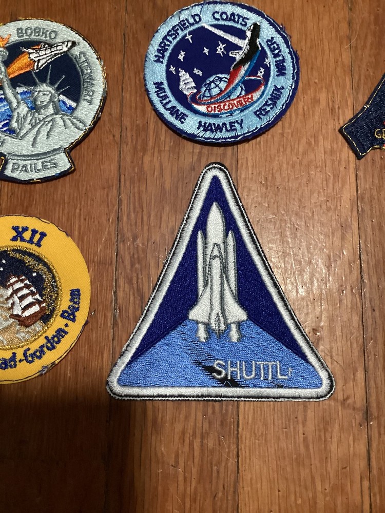 Vintage NASA Apollo Shuttle Mission Space Program Patch Lot Apollo XII Discovery