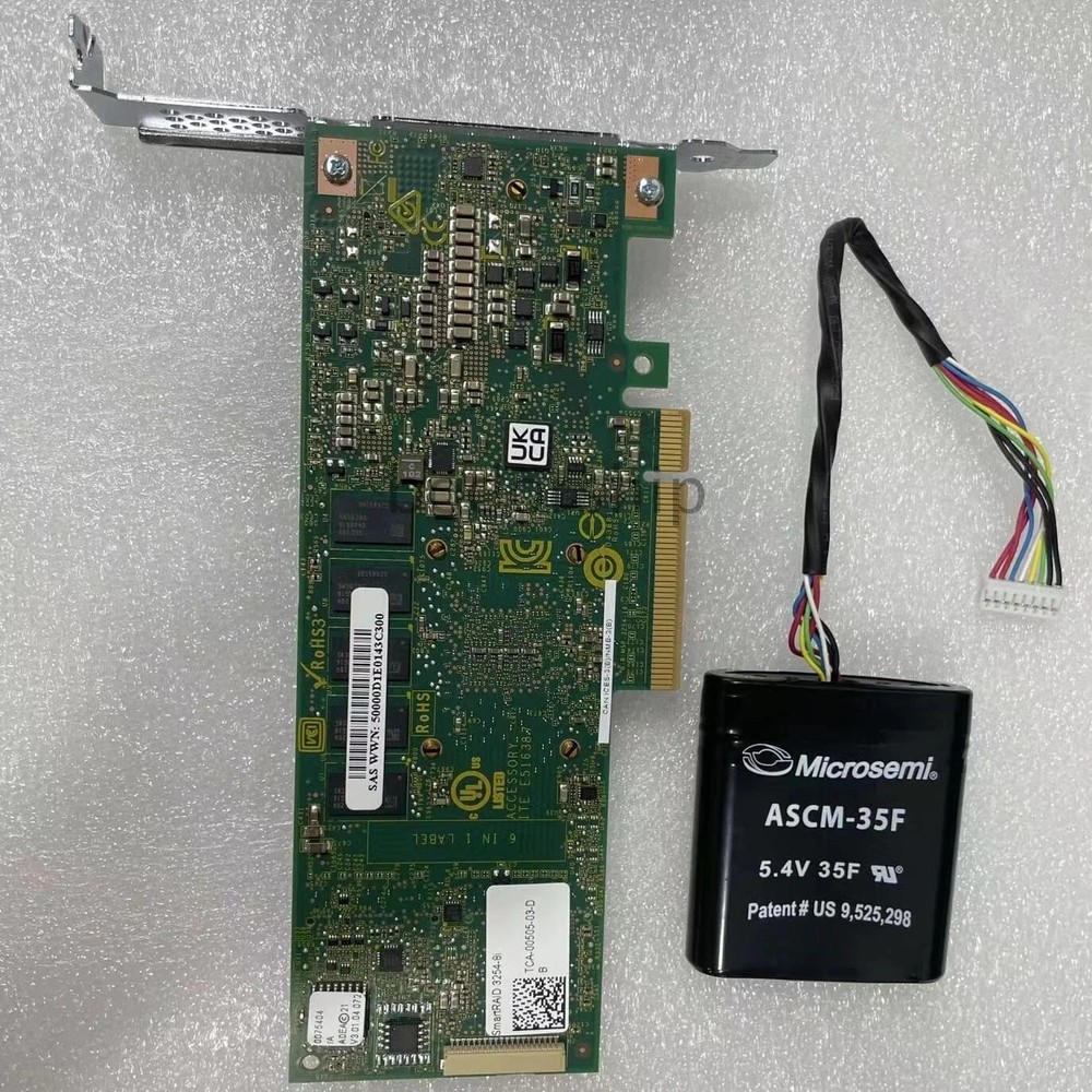 3254-8i RAID Card , 24g, 4G Cache with battery, mixed mode packaging MicroChip