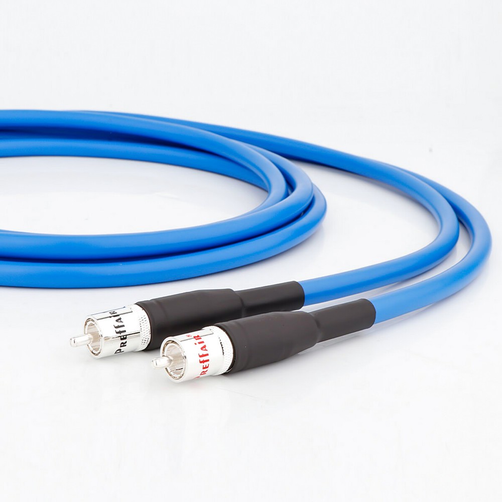 Clear HiFi Audio OCC RCA Interconnect Cable With Silver Plated Cardas Style Plug