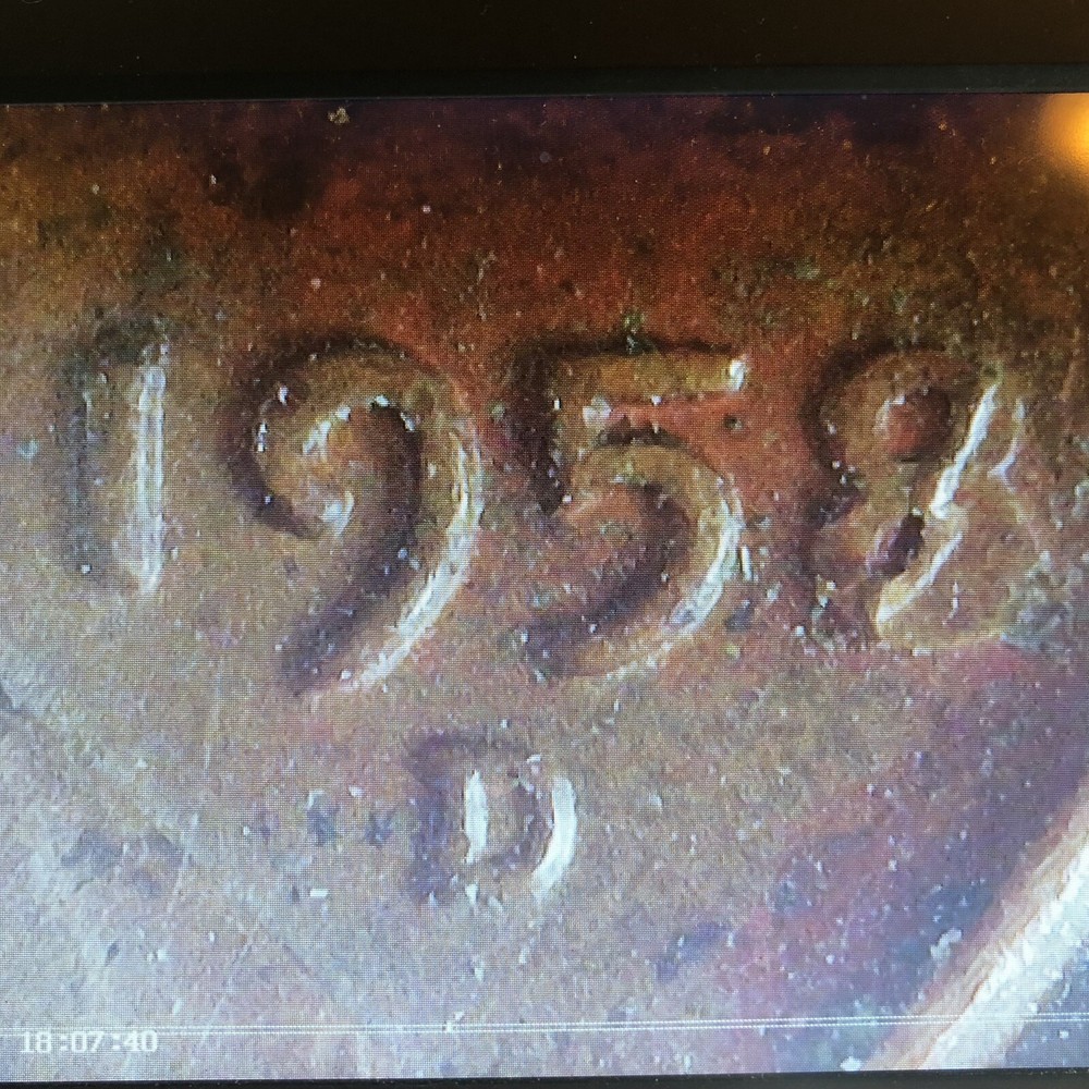 1958 D Lincoln Wheat Penny- Planchette Error
