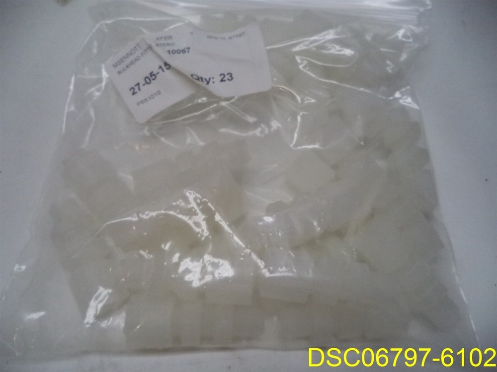 Qty = 1: STERO DISHWASHER P68-1019, BULKHEAD FITTING