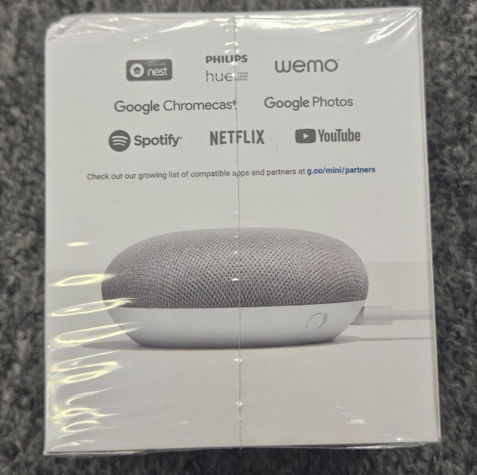 Google Home Mini Smart Speaker with Google Assistant - Chalk (GA00210-US)