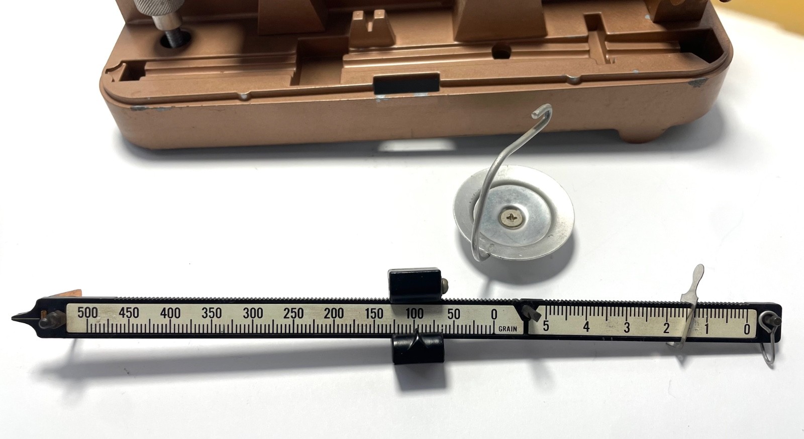 Lyman Ohaus M5 Vintage Reloading Powder Grain Scale Balance Beam USA *READ*