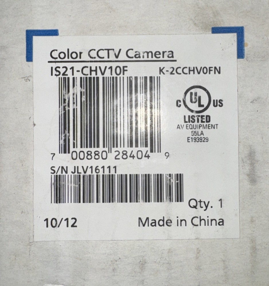 Pelco IS21-CHV10F Color CCTV Camera,2 Integrated Camera System Dome Camera