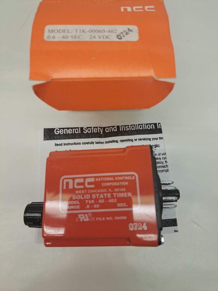 NCC Solid State Time Delay Relay T1k-00060-462 NEW in box