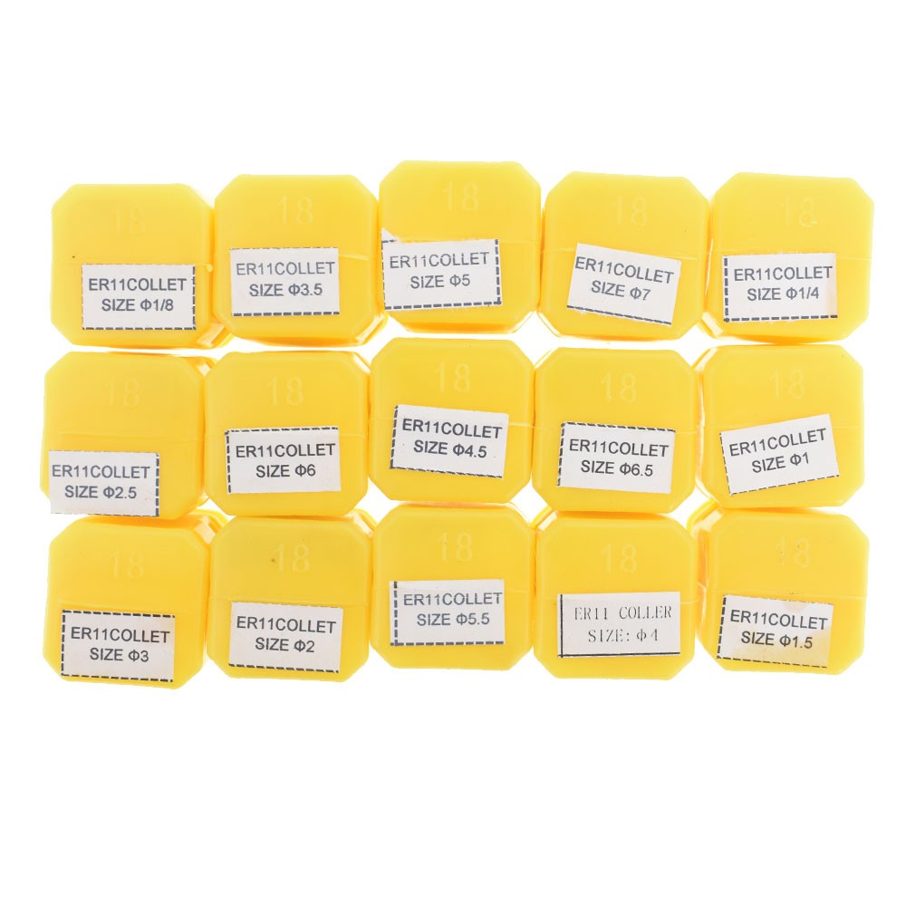 ER11 Spring Collet Set CNC Super Precision For Milling Tool NEW 15Pcs