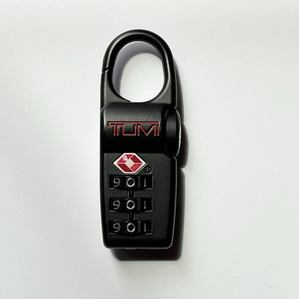 Tumi Combination Lock, NEW, TSA007, Black, Black logo