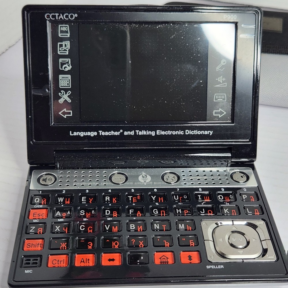 Ectaco Partner P900 Language Teacher Talking Electronic Dictionary Untested