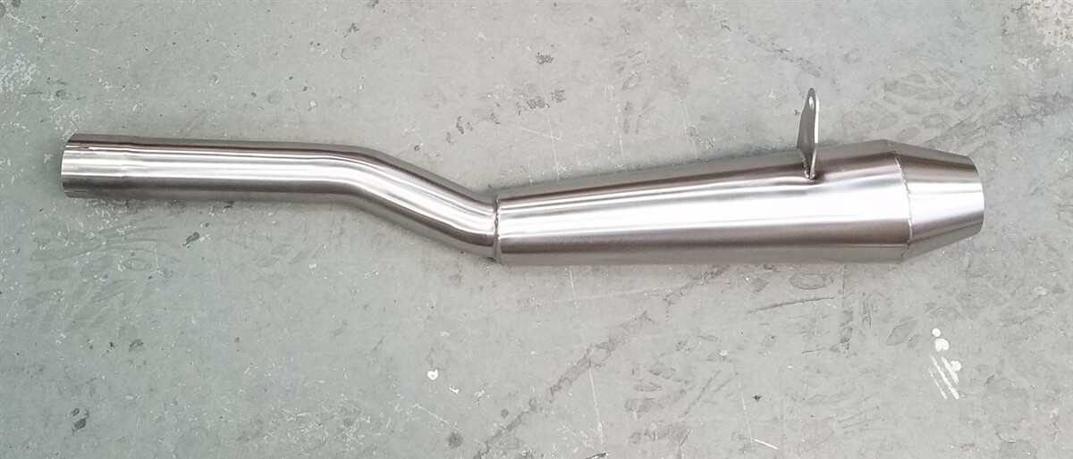 Empire Industries Brushed Renegade Megaphone Slip On Exhaust Pipe