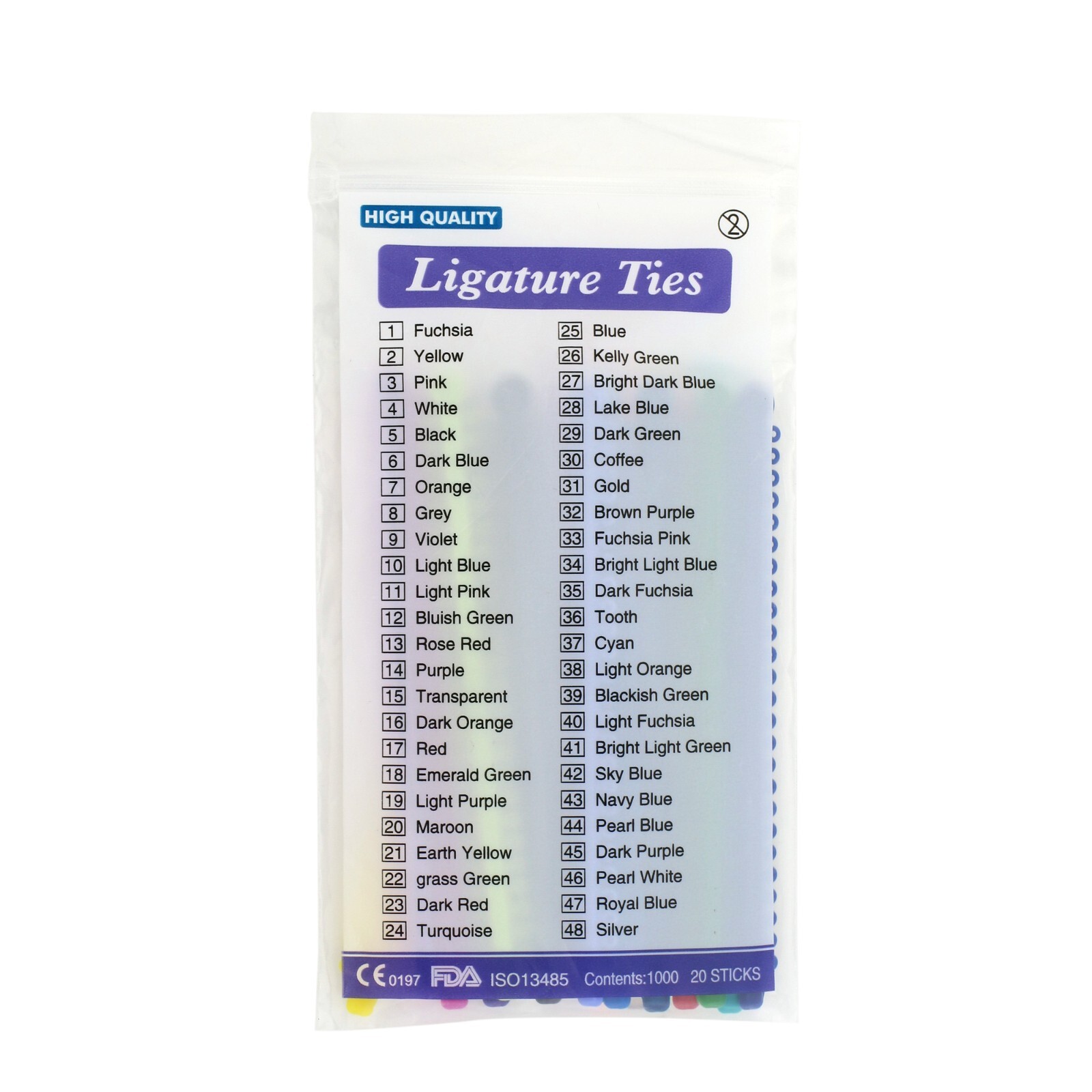 USA Orthodontic Elastics Ligature Ties Rubber Bands for Braces Color Black Grey