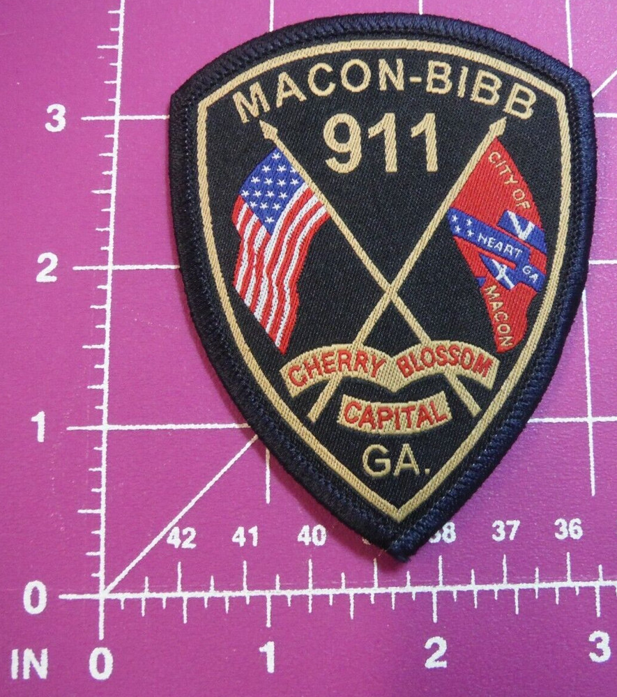 Macon-Bibb Georgia 911 small chest patch