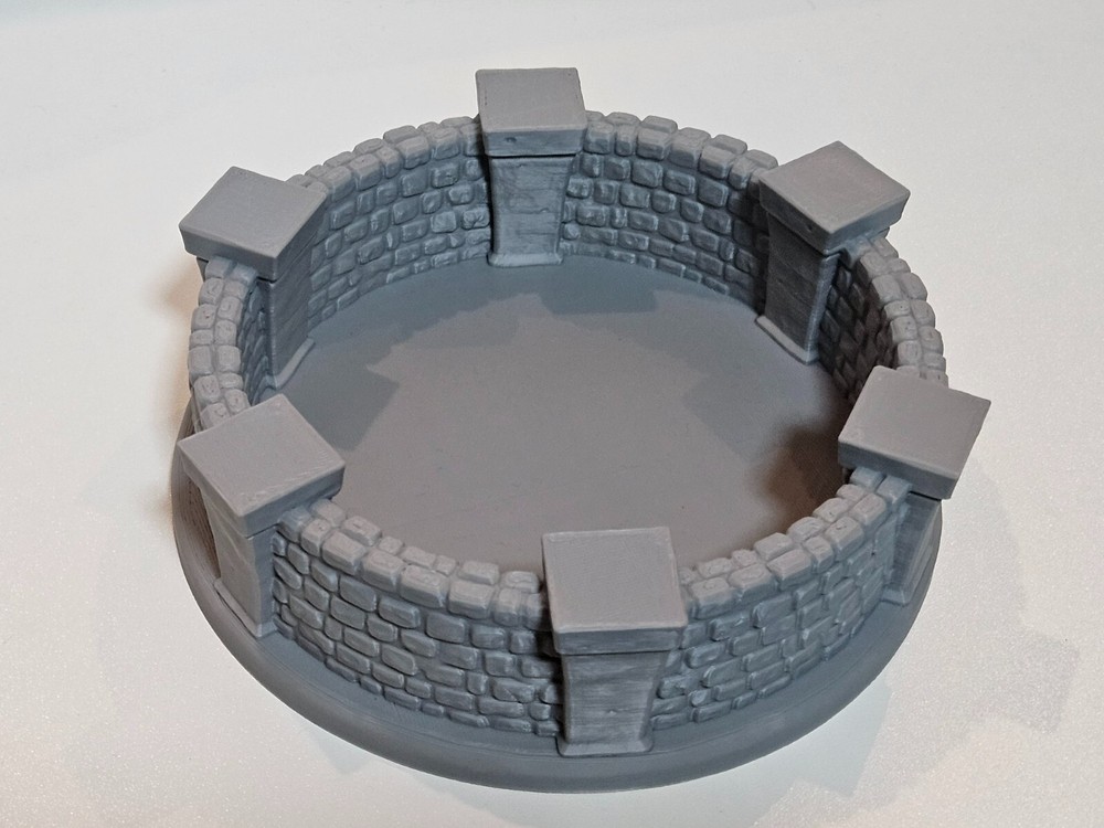 Fantasy3DTabletop - Dice Tray - stone wall dice tray - DnD/Pathfinder/RPG