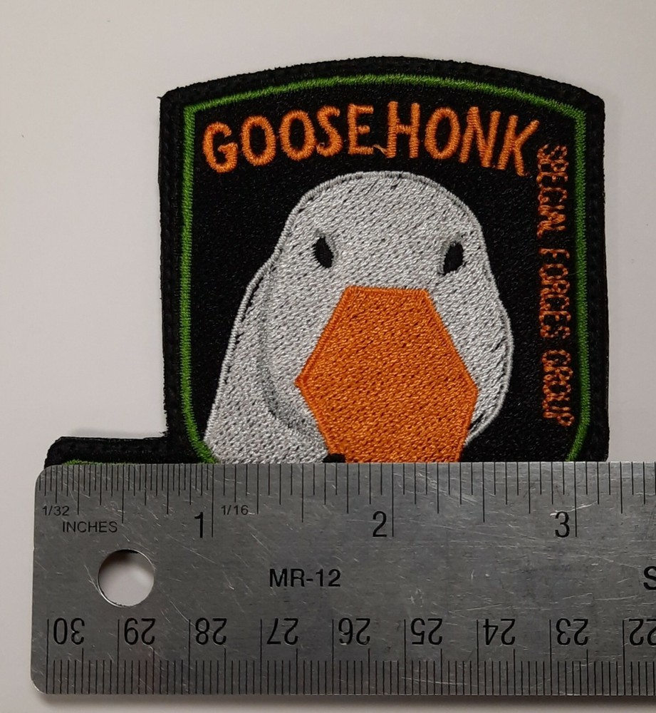 Goose Honk Metal Gear Solid Meme Patch w Hook Backing Full Embroidered