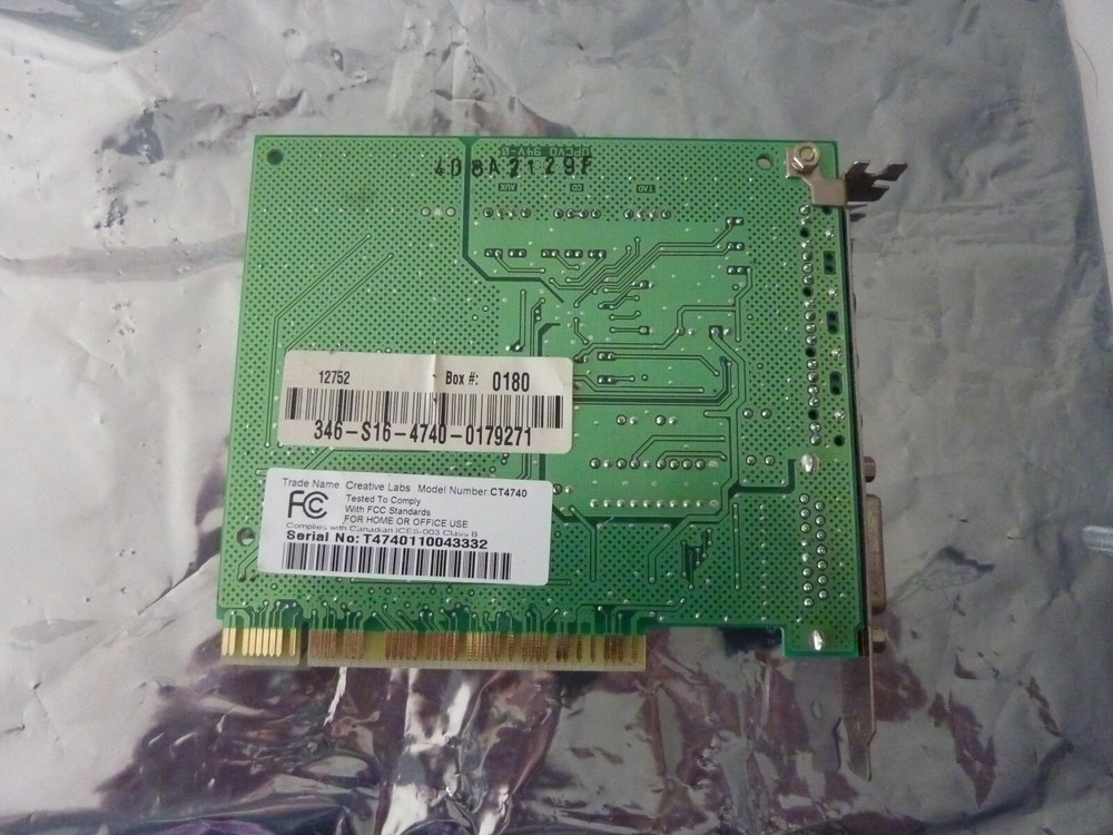 CREATIVE LABS PCI CARD CT4740