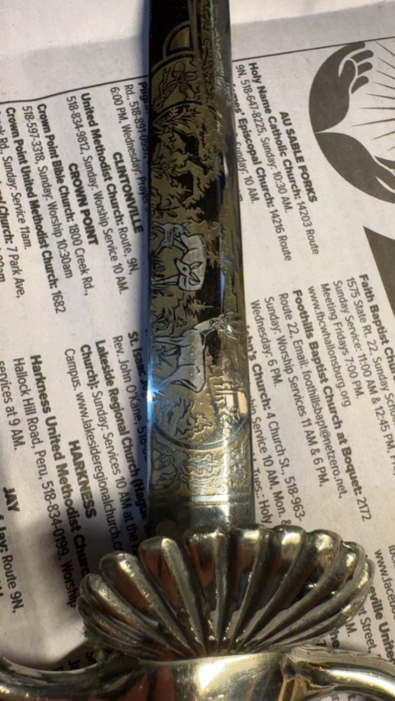 Authentic German HIRSCHFANGER DAGGER WITH SHEATH, 10 1/8"
