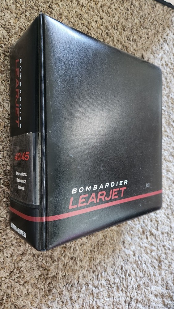 NEW Bombardier Learjet 40/45 Operations Manual