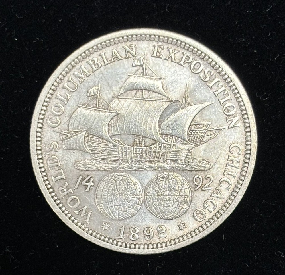 1892 Columbian Expo Half Dollar AU-UNC
