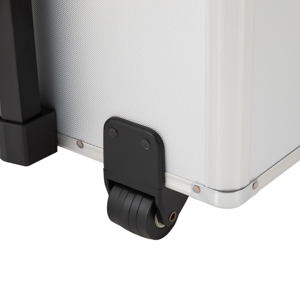 Locking Mobile Business Case！ Aluminum Alloy File Lock Box！ Hand pull File Case