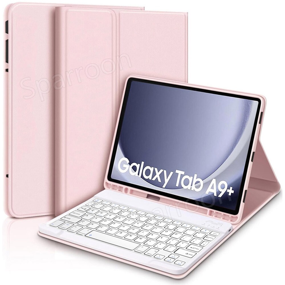 Bluetooth Keyboard & Case Cover & Mouse For Samsung Galaxy Tab A9/A9 Plus Tablet
