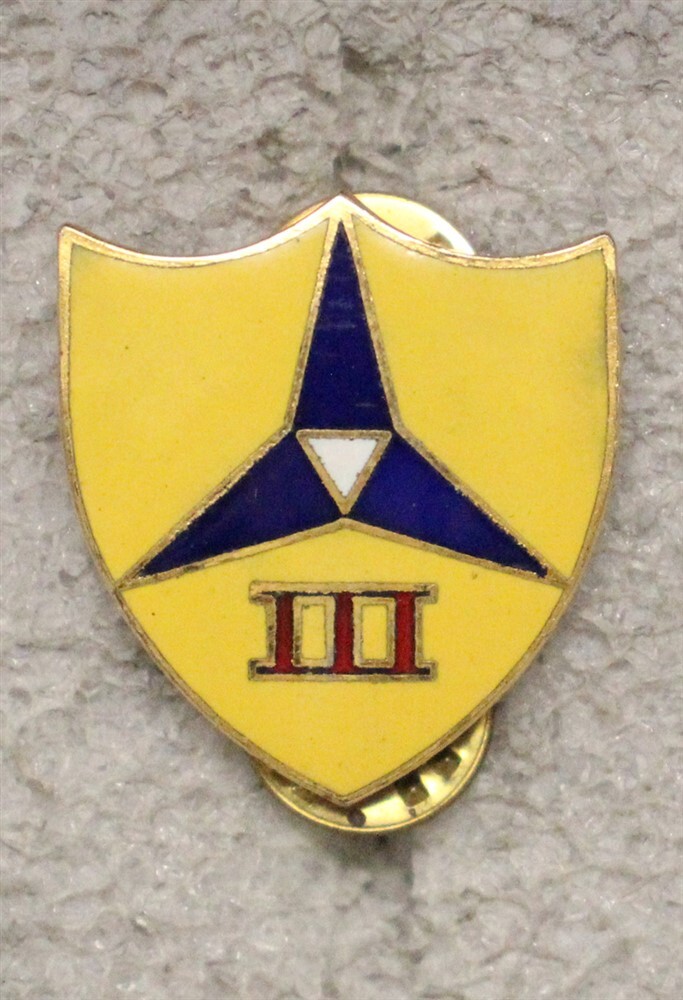U.S. Army DI Pin: Headquarters, III Corps - c/b, V21