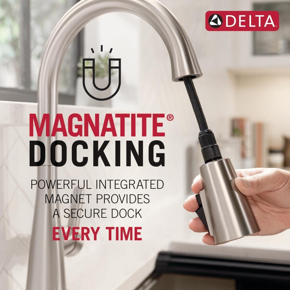 Delta Antoni Pro Style Commercial Kitchen Faucet with Pull Down Sprayer Single