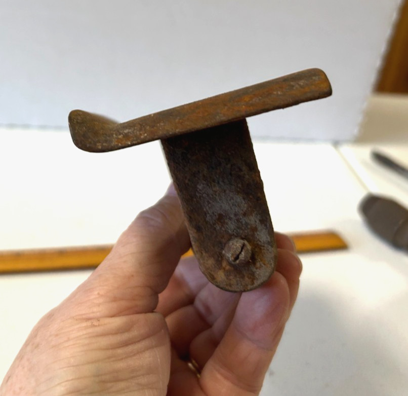 Vintage 5 Wooden Handles Tools: Drill, Screwdriver, Edger, Tack Puller,