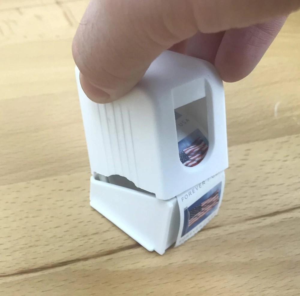 Efficient Stamp Roll Dispenser - 100 Capacity, Ideal for Organized Home & Office