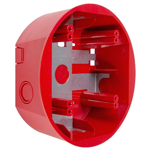 NEW System Sensor SpectrAlert Advance SBBCR Ceiling Mount Surface Back Box Red
