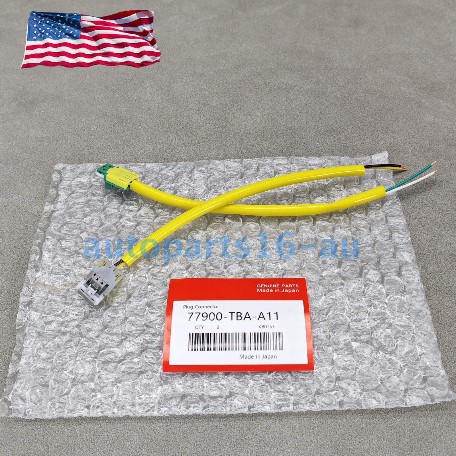 OEM 2× Driver AB Clock Spring Plug Connector For Honda Civic 16-19 77900TBAA11