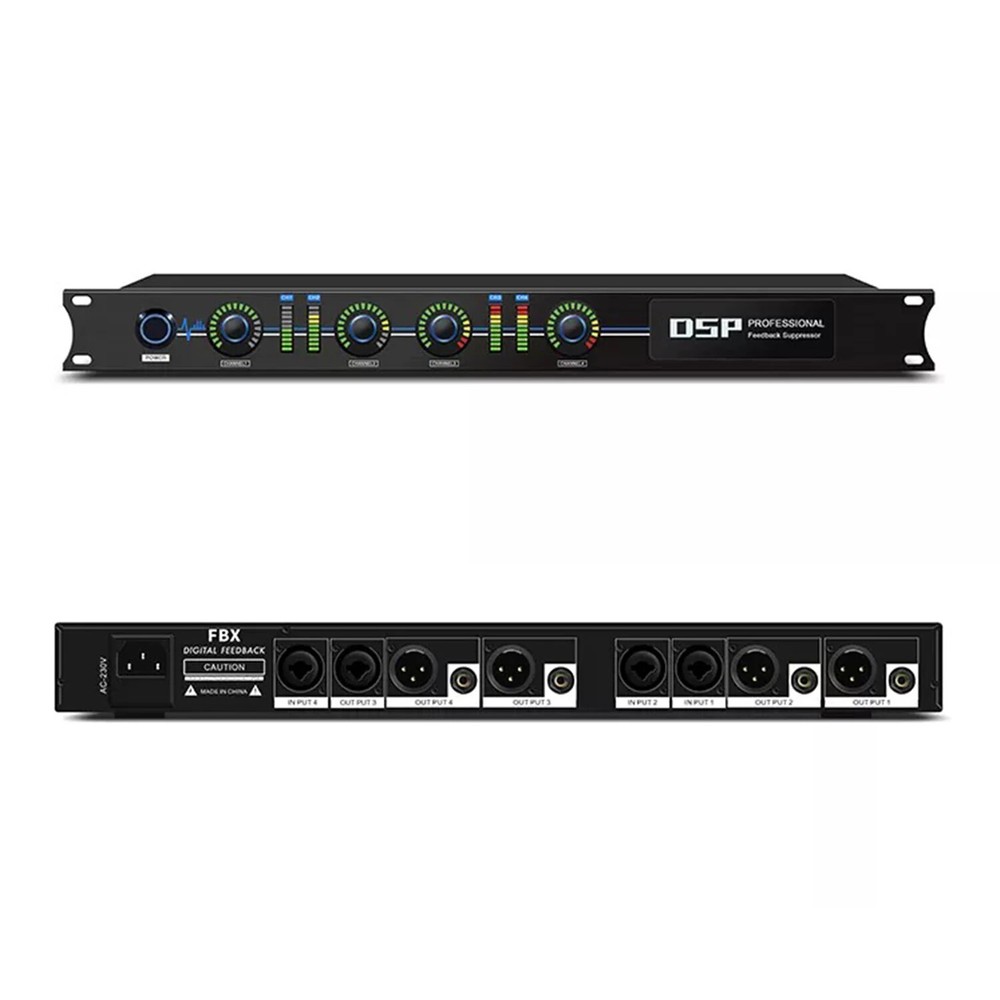 FBX440 High Quality 4 channels Digital Karaoke Processor Feedback Suppressor