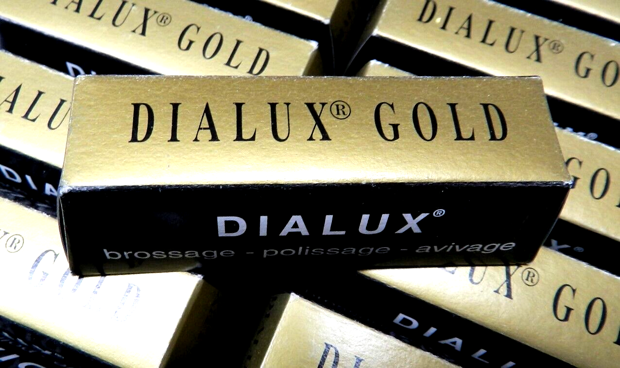 DIALUX GOLD Polishing Compound Jewelry Rouge Super-Finish Highest Gloss - 1 Bar