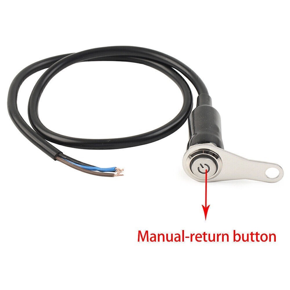 ON/OFF Handlebar Mount Push Button 12V Headlight Fog Light LED