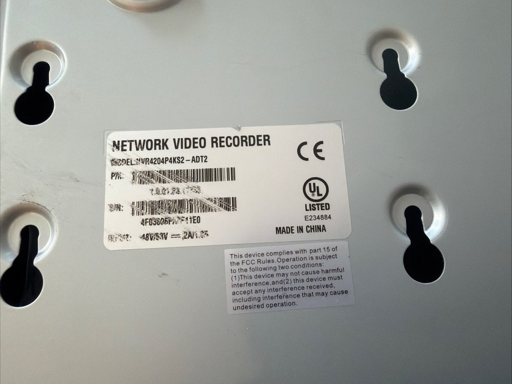 NVR Network Video Recorder NVR4204P4KS2 Untested