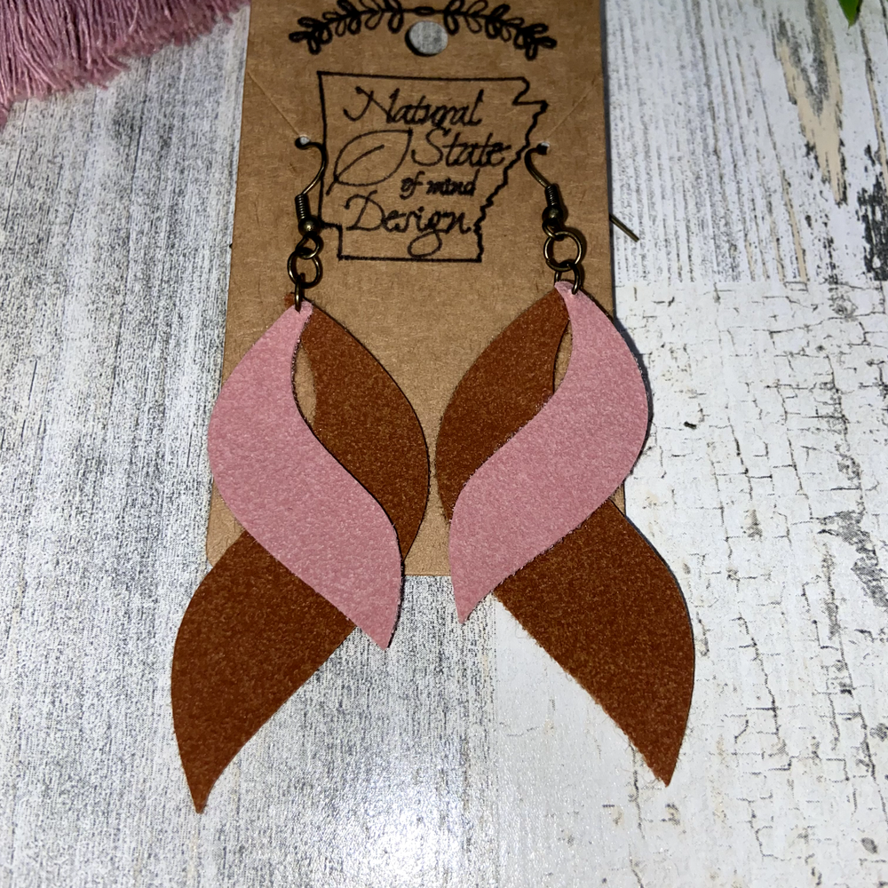 Handmade Boho Felt Dangle Earrings