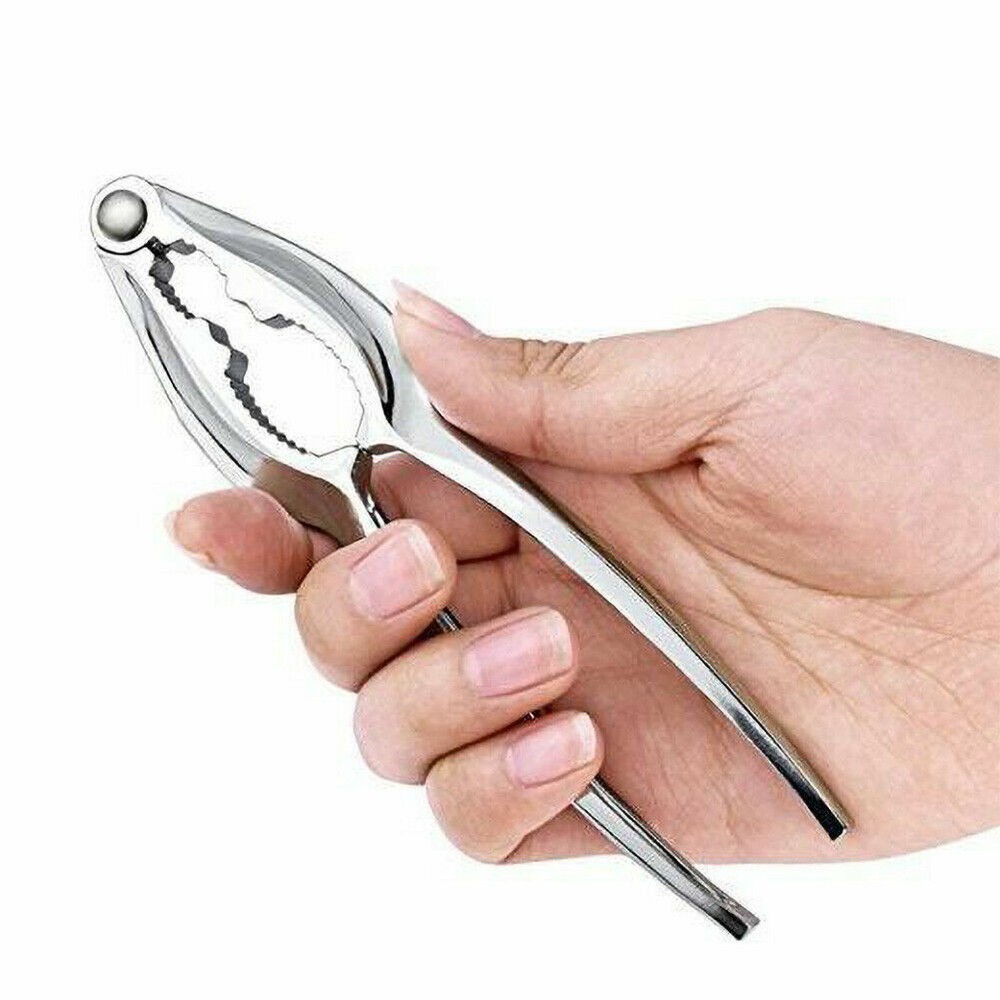 Stainless plier nut cracker shell walnut Crab seafood lobster nut cracker Tool