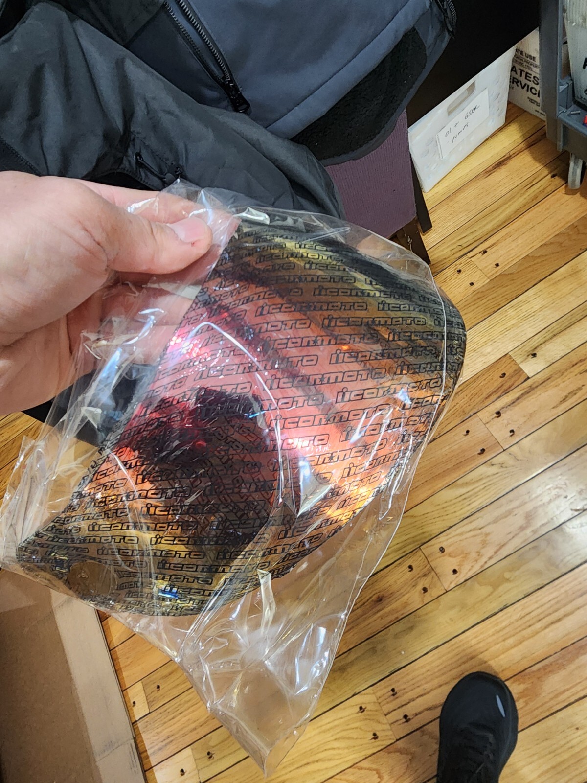 Icon Optics Visor Shield for Airform/Airmada/Airframe Pro Helmets - RED MIRROR