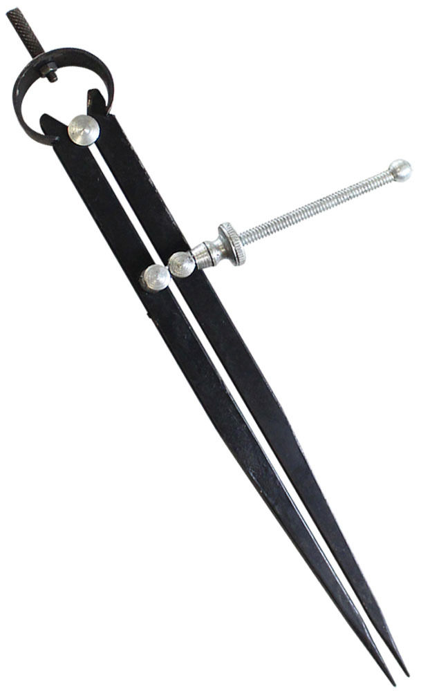 8" (9" tip-to-tip) Divider Caliper - ToolUSA